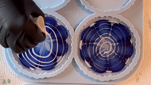 #310 DE: WUNDERSCHÖNE 3D Blume in Blau & Weiß #epoxidharz смотреть онлайн