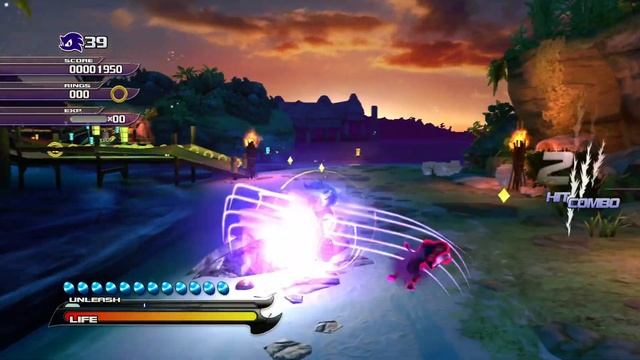 Sonic Unleashed (Xbox360) part 16 - Jungle Joyride Night смотреть онлайн