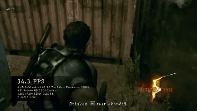 RESIDENT EVIL 5 PC benchmark / HD 3850 / HD / смотреть онлайн