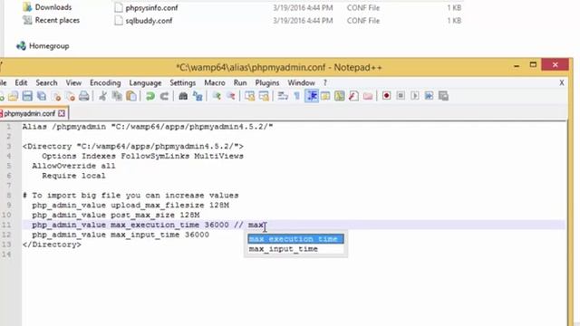 Maximum execution time of 360 seconds exceeded wamp phpmyadmin [Closed] - 2016 смотреть онлайн