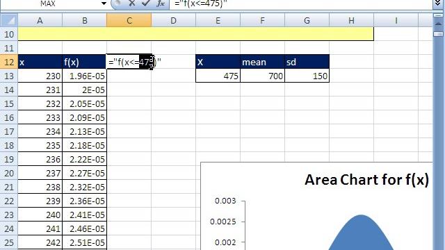 Excel Magic Trick 351: Dynamic Area Chart (Plot x & f(x) on Area Chart) смотреть онлайн