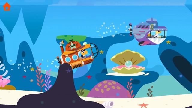 Dinosaur Police Car, Submarine - Chase the bad guys! | Yateland Learning Games For Kids смотреть онлайн