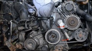 Замена ремня генератора и ролика Volkswagen Passat B5/Фольксваген Пассат Б5