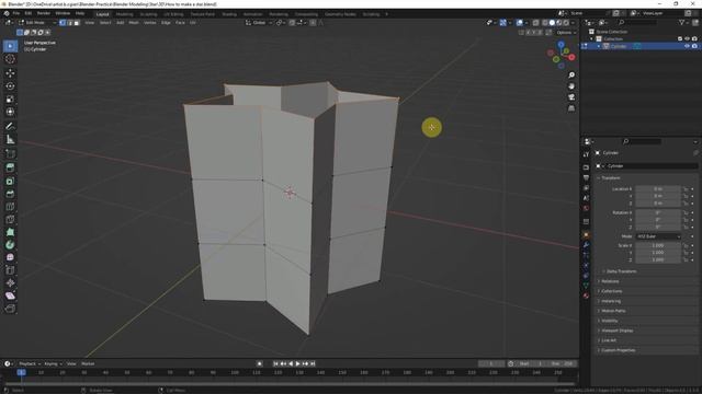 How to make a Star in Blender, 3D modeling tutorial for beginners смотреть онлайн