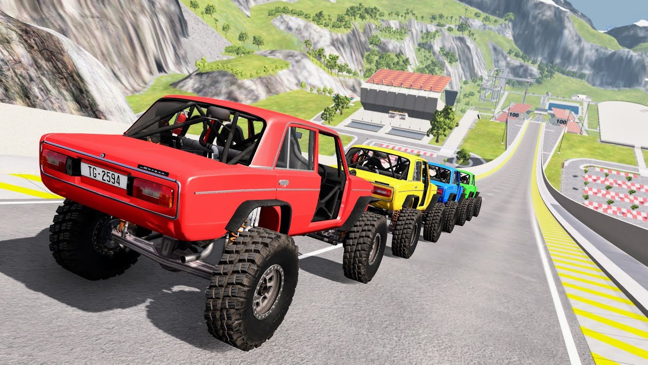 Epic High Speed Car Jumps – BeamNG Drive | CrashBoomPunk