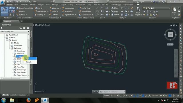AutoCAD Civil3D Surface Volume Calculations смотреть онлайн