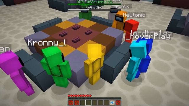 АИД ВСЁ ВРЕМЯ ИМПОСТОР В РЕАЛЬНОЙ ЖИЗНИ АМОНГ АС + МАЙНКРАФТ AMONG US (Ньютон, Поззи, Демастер) смотреть онлайн