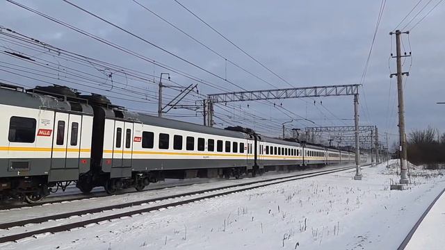 Электропоезд ЭП2Д-0099 станция Кубинка-1 до станции Можайск 02.12.2021. смотреть онлайн