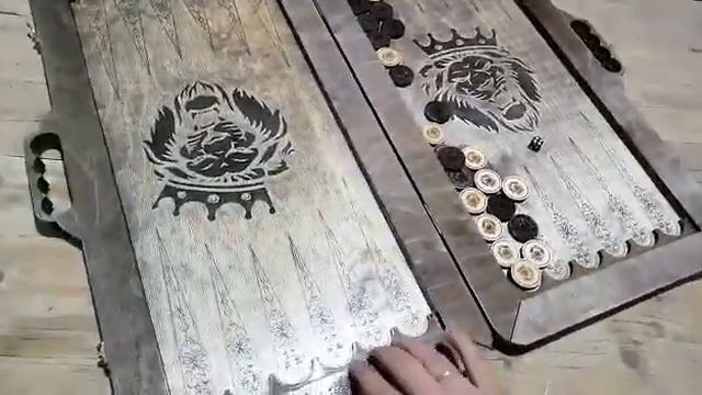 нарды со львом. размер 60 на 60 в разложенном виде смотреть онлайн