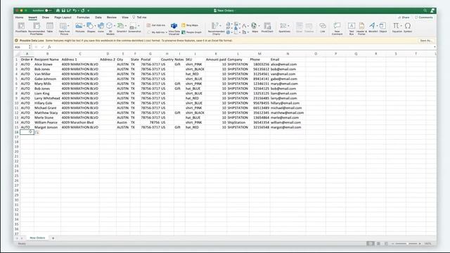 ShipStation Support - Order CSV Import смотреть онлайн