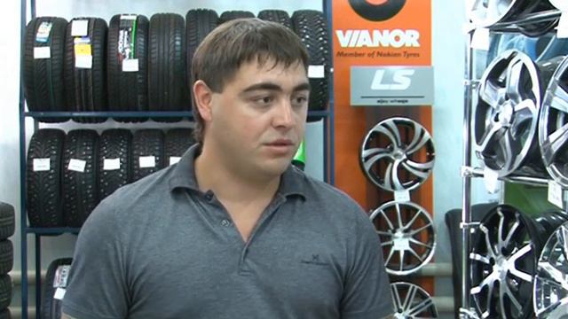 Шинный центр появился в Кузнецке. Июль 2010 год. смотреть онлайн