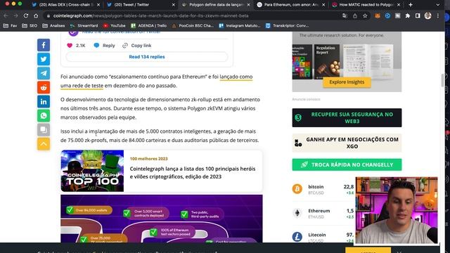 VALORIZAÇÃO DE $0,80 A $100 POLYGON MATIC LANÇAMENTO ZKEVM смотреть онлайн