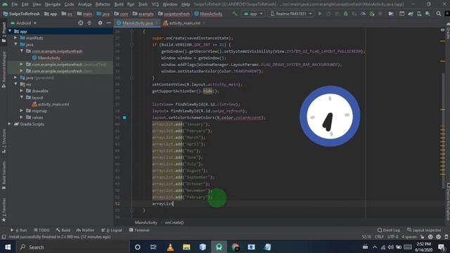 How to do Swipe To Refresh in android|| Swipe to refresh layout in android studio-by codesking-#12 смотреть онлайн