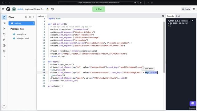 Solution: Accessing an Online Retailer | Automate Everything with Python смотреть онлайн