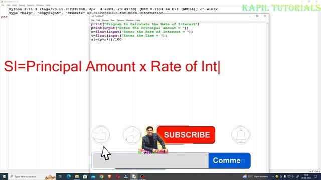 How To Calculate Simple Interest In Python (Tutorial - 14) смотреть онлайн