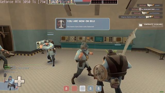 ? NVIDIA GeForce RTX 3050 Ti [Laptop, 75W] - Team Fortress 2 gameplay benchmarks (1080p) смотреть онлайн