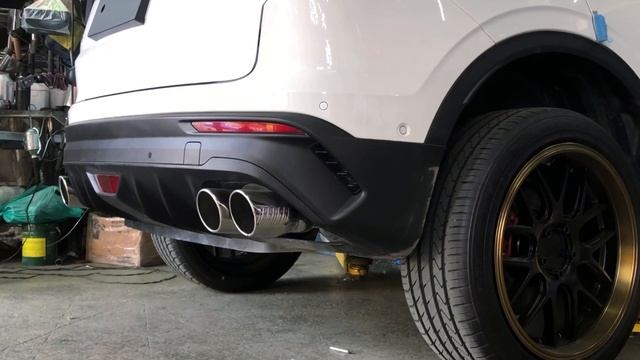 Catback exhaust system on a 2022 Geely Coolray смотреть онлайн