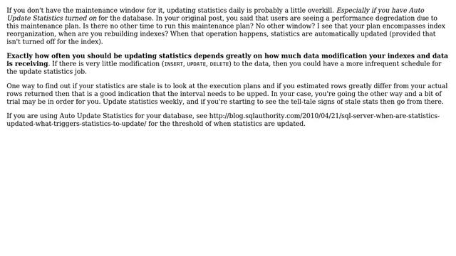 Databases: When To Update Statistics? (2 Solutions!!) смотреть онлайн