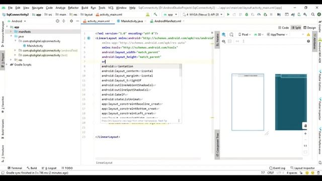 Connection between Android and MS SQL Database. смотреть онлайн