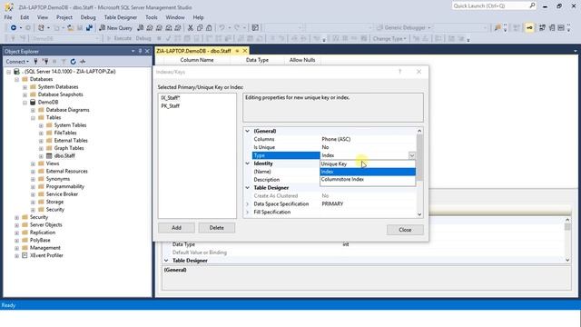 Unique Key Constraint in SQL Server смотреть онлайн