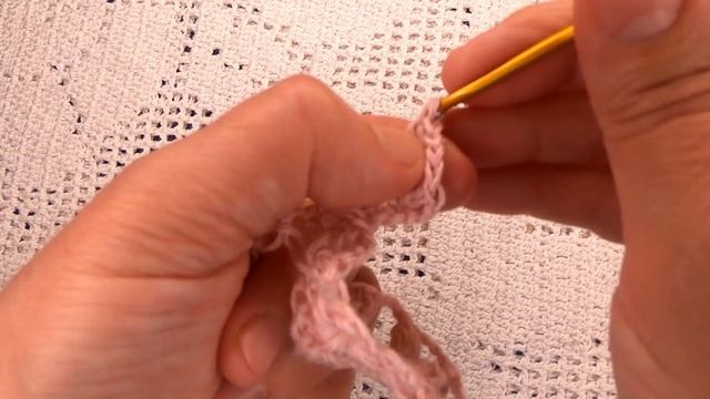 Шаль "Нежность" , вязание крючком смотреть онлайн