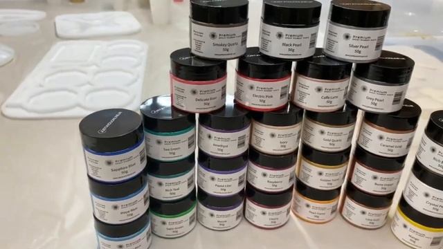 Resin Art Unboxing video - NEW Epoxy Pigment Paste shades Just4youonlineUK смотреть онлайн
