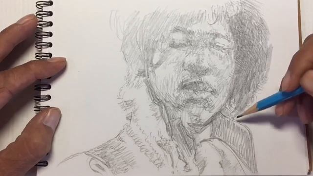 Pencil Drawing / Jimi Hendrix 지미헨드릭스 смотреть онлайн