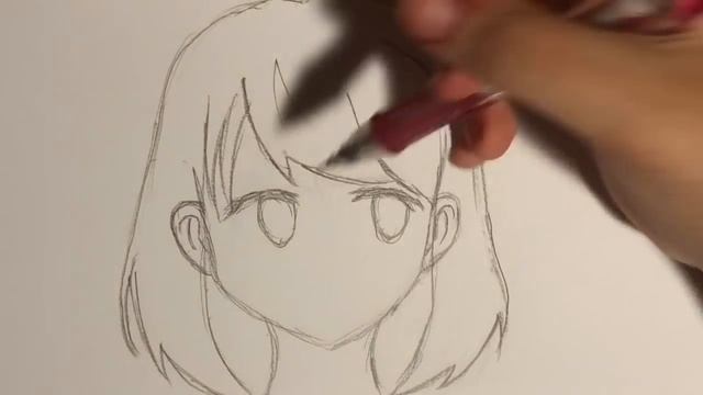 How to draw anime School girl | easy drawing tutorial смотреть онлайн