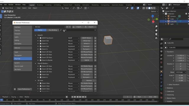 blender 3.0 navigation setting rotate, zoom, pan with left mouse button & new key binding смотреть онлайн