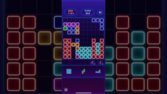Glow Block Puzzle?Glow Themed Classic Block Puzzle #10 - Gameplay Walkthrough (iOS, Android) смотреть онлайн