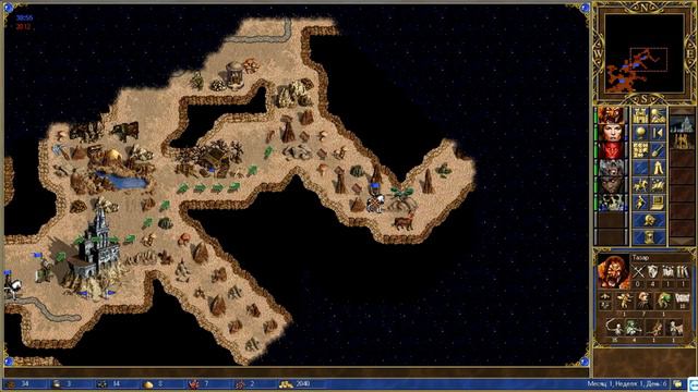 #409. HoMM3. SoD. Noobas-Kontrobass (Сопряжение) vs Armag (Некрополис). Dom M+U смотреть онлайн