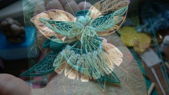 Paper Quilled Christmas Angel Ornament - Quilling Craft For Kids