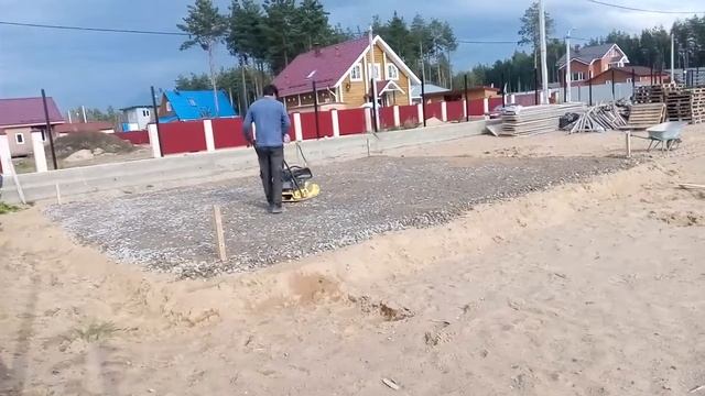 Как я строил дом(продолжение подготовки под плиту для гаража) смотреть онлайн
