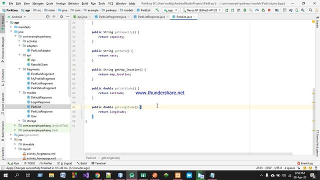 Tutorial 11: Fetching Data Of ParkingList Using Retrofit Api & Recycler View Adapter-Android Studio