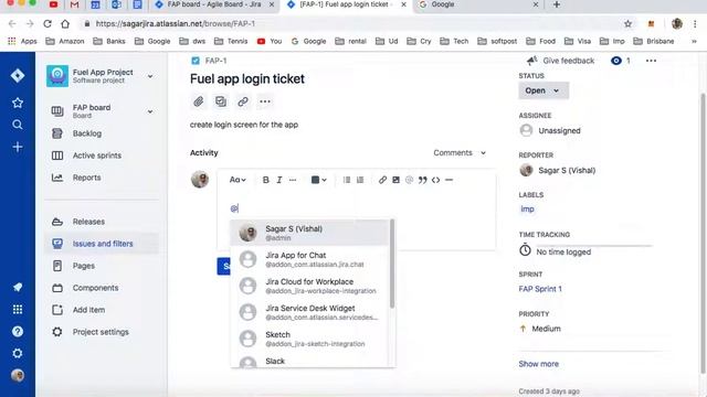 How to mention or tag a user in Jira ticket description or comment | How to notify users смотреть онлайн