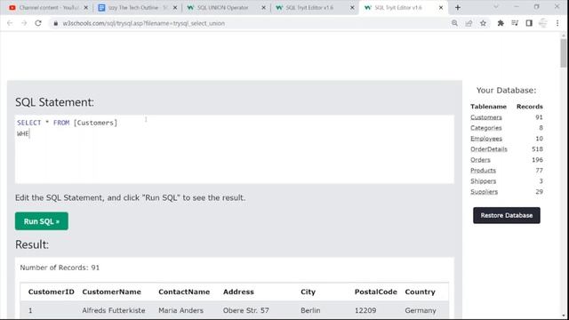 UNION in SQL | SQL Tutorial For Beginners | w3school SQL | Izzy The Tech Guy | Episode 19 смотреть онлайн