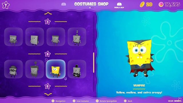 SpongeBob SquarePants: The Cosmic Shake - All Costumes & DLC смотреть онлайн