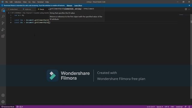 Counter using Java Script смотреть онлайн