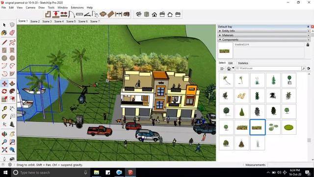how to import trees and plant component in google sketchup 2020 learns full tutorial in hindi смотреть онлайн