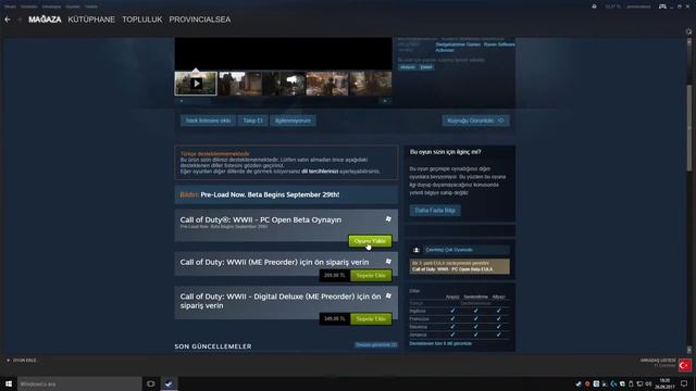 How to Download Call of Duty WW2 Open Beta Pc Steam смотреть онлайн