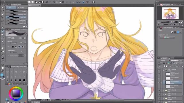 (SPEEDPAINT) OC Art Trade // Clip Studio Paint+Photoshop смотреть онлайн