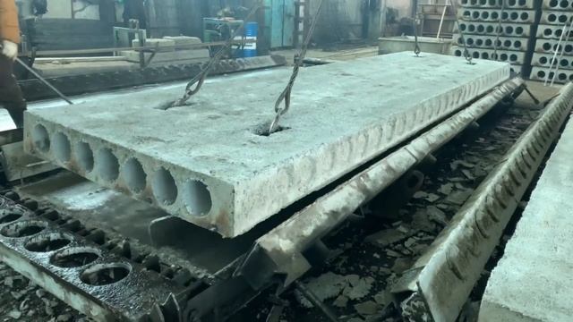 Процесс производства плиты перекрытия многопустотной смотреть онлайн