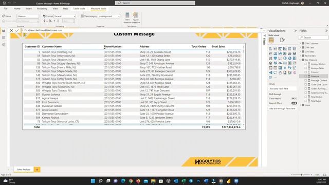 How to show a Custom Message on Power BI report? смотреть онлайн