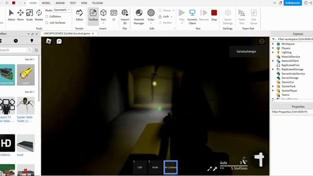 ROBLOX ZOMBIE SURVIVAL GAME KIT UNCOPYLOCKED смотреть онлайн