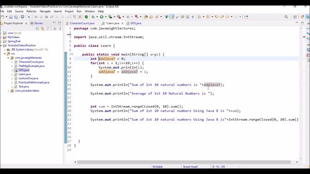 Ek Line Ka Code || Finding Average of first N numbers Using Java 7/8 смотреть онлайн
