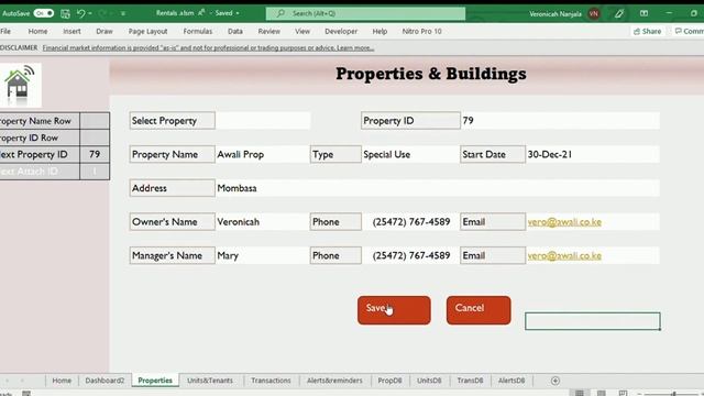 Property Management Application excel Tool from Revenue Stadia, Manages rent, rentals, buildings смотреть онлайн