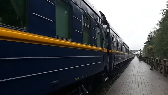 31.08.2020. Карелия. Отправление поезда со станции Рускеала смотреть онлайн