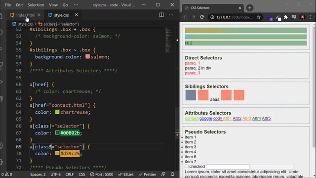 All CSS Selectors and Pseudo-classes فى فيديو واحد смотреть онлайн