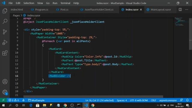 A Blazor WebAssembly CRUD Sample Using MudBlazor Components смотреть онлайн