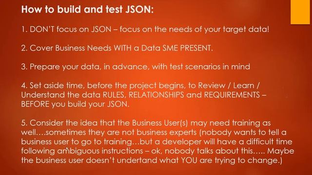 Basics on How to Build and Test JSON смотреть онлайн